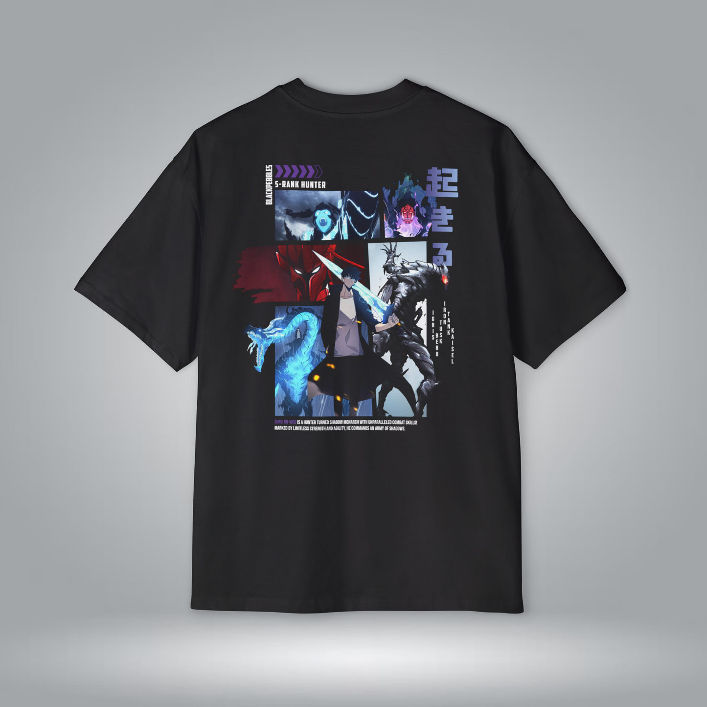 Solo Leveling Tee - Jinwoo Shadows