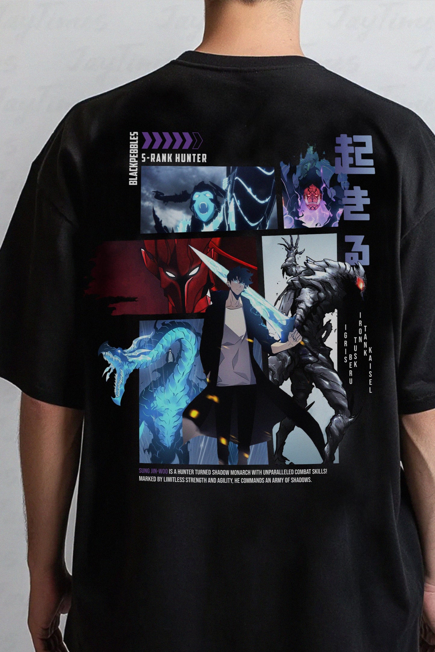 Solo Leveling Tee - Jinwoo Shadows